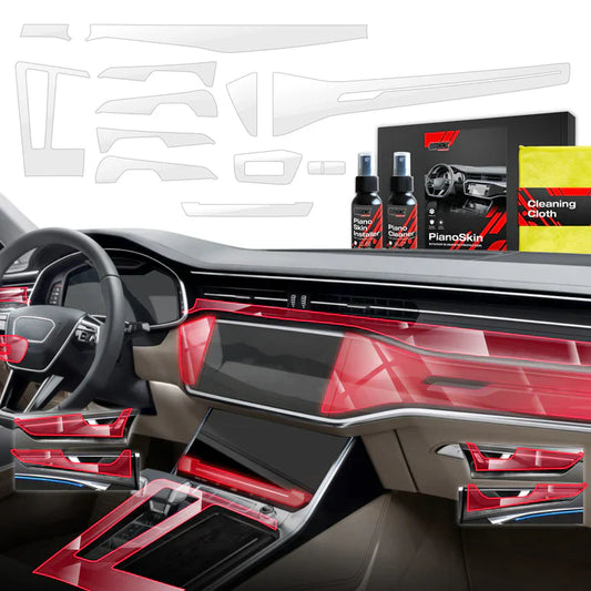 12in1 Protective Film for Audi A7 C8 (2018-2024) Car Interior Center Console Scratch-Resistant TPU Anti-Fingerprint