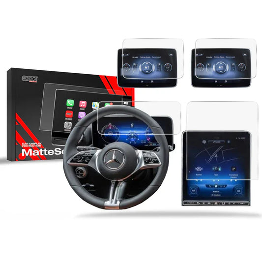 4in1 GrizzGlass Navigation Display Protective Film for Mercedes Maybach X223 (2022-2024) Matt - carcar.care #1 car screen protectors in the America