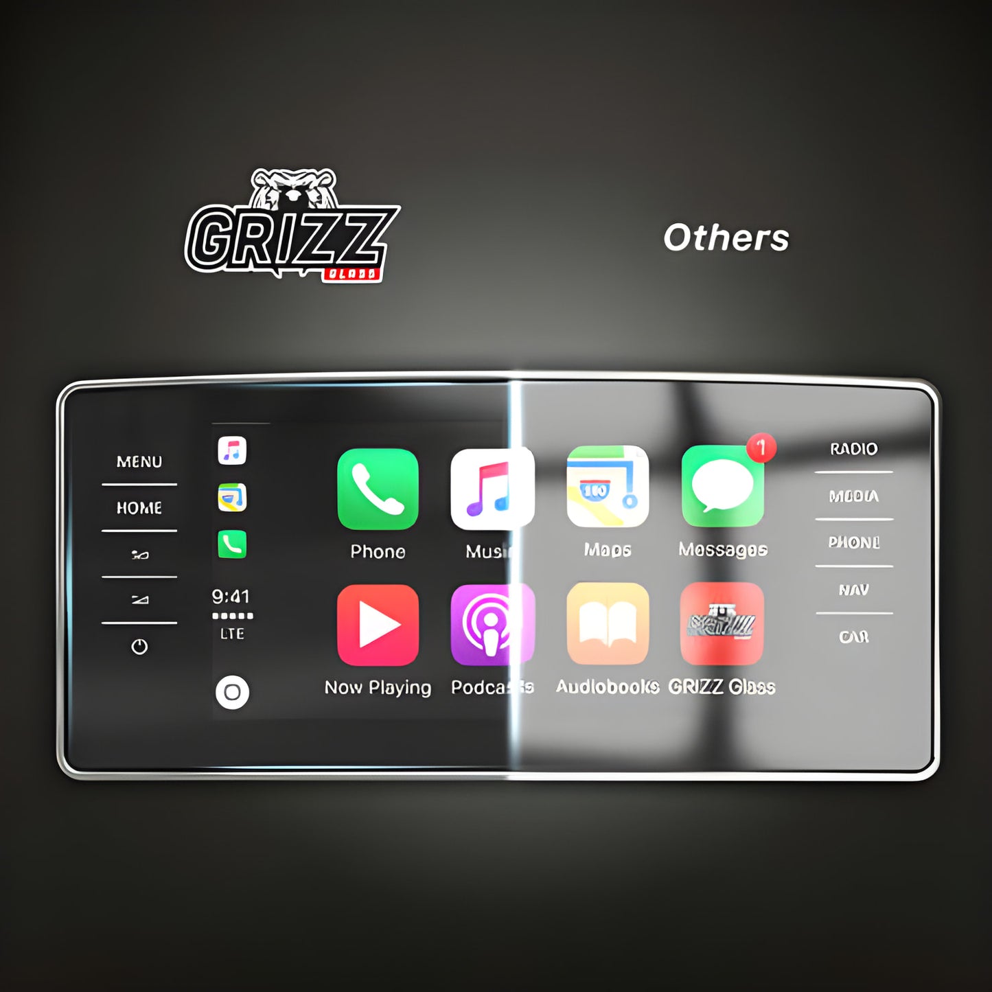Grizz Navigation Screen Protector for Range Rover Velar (2023-2024) Anti-Fingerprint, Matt - carcar.care #1 car screen protectors in the America
