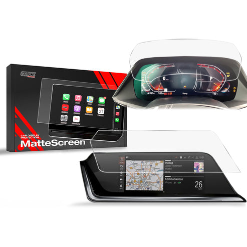 2in1 Navigation Screen Protector for BMW Z4 G29 10.25" (2019-2024) Anti-Fingerprint, Matt