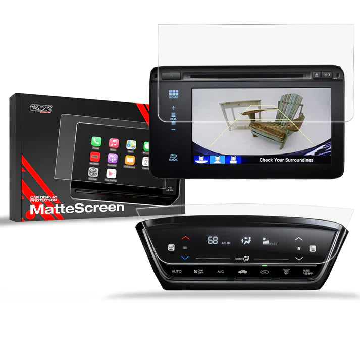 Grizz 2in1 Navigation Screen Protector for Honda HR-V 2 (2015-2018) Anti-Fingerprint, Matt - carcar.care #1 car screen protectors in the America