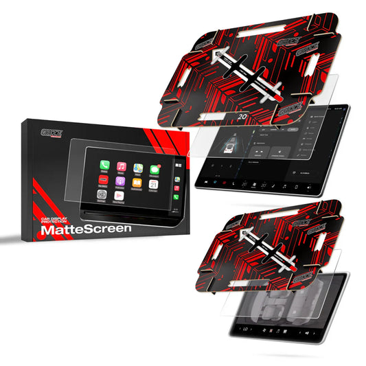 GRIZZ 2in1 Screen Protector for Tesla Model 3 Highland (2023-2024) Installation Template Matt Screen Protector Anti-Fingerprint Scratch-Resistant - carcar.care #1 car screen protectors in the America