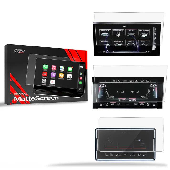 Grizz 3in1 Navigation Screen Protector for Audi A8 D5 (2022-2024) Anti-Fingerprint, Matt - carcar.care #1 car screen protectors in the America