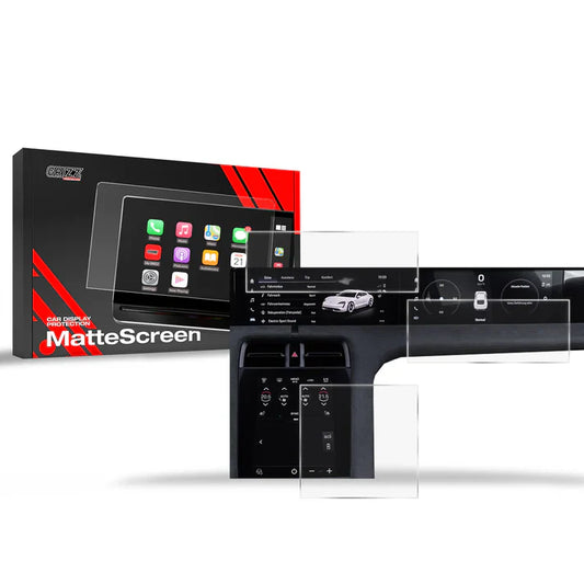 Grizz 3in1 Navigation Screen Protector for Porsche Taycan (2019-2024) Anti-Fingerprint, Matt - carcar.care #1 car screen protectors in the America