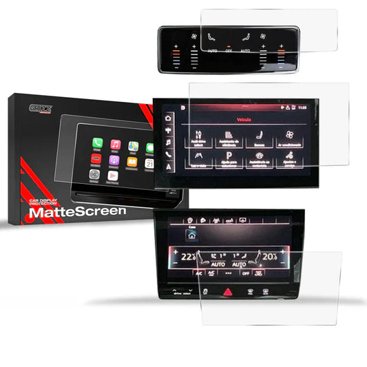 Grizz 3in1 Screen Protector for Audi Q8 (2018-2024) Anti-Fingerprint, Matt - carcar.care #1 car screen protectors in the America
