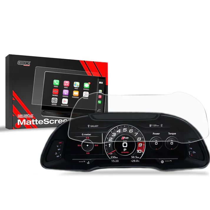 Grizz Screen Protector for Audi R8 2 Virtual Cockpit 12.3" (2015-2023) Anti-Fingerprint, Matt - carcar.care #1 car screen protectors in the America