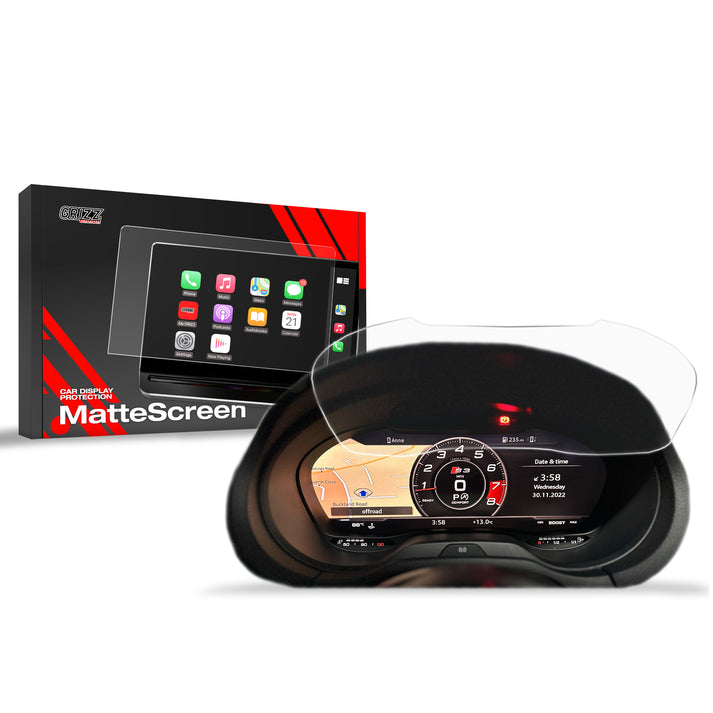 Grizz Navigation Screen Protector for Audi A3 8V Virtual Cockpit Retrofit 12" (2012-2019) Anti-Fingerprint, Matt - carcar.care #1 car screen protectors in the America