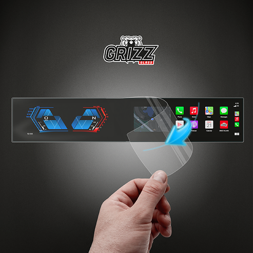 Grizz Navigation Screen Protector for BMW 5 G60 (2023-2024) Anti-Fingerprint, Matt - carcar.care #1 car screen protectors in the America