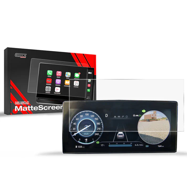 Grizz Navigation Screen Protector for Hyundai Tucson 10.25" Virtual Cockpit (2020-2024) Anti-Fingerprint, Matt - carcar.care #1 car screen protectors in the America