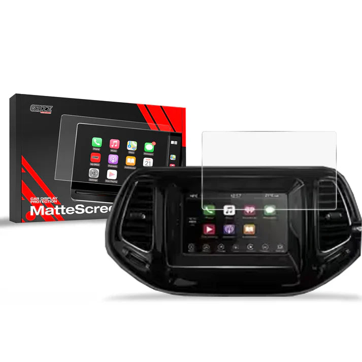 Grizz Navigation Screen Protector for Jeep Compass 8.4" (2017-2021) Anti-Fingerprint, Matte - carcar.care #1 car screen protectors in the America