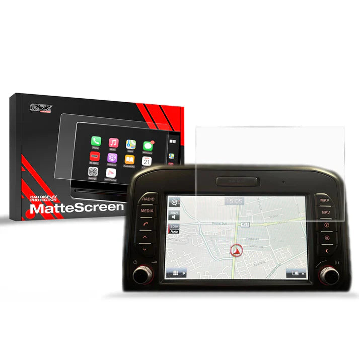Grizz Navigation Screen Protector for Kia Rio 3 7" (2011-2017) Anti-Fingerprint, Matt - carcar.care #1 car screen protectors in the America