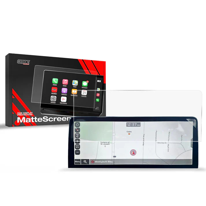 Grizz Navigation Screen Protector for Kia Stinger (2020-2023) Anti-Fingerprint, Matt - carcar.care #1 car screen protectors in the America