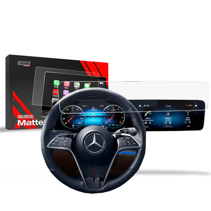 Grizz Navigation Screen Protector for Mercedes AMG CLS 53 (2018-2023) Anti-Fingerprint, Matt - carcar.care #1 car screen protectors in the America