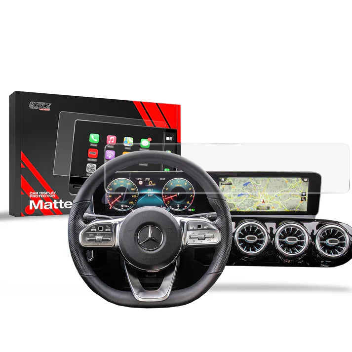 Grizz Navigation Screen Protector for Mercedes AMG GLA45 (2020-2024) Anti-Fingerprint, Matt - carcar.care #1 car screen protectors in the America