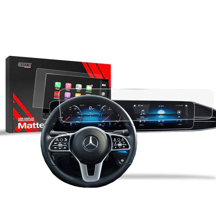 Grizz Navigation Screen Protector for Mercedes GLE W167 (2019-2024) Anti-Fingerprint, Matt - carcar.care #1 car screen protectors in the America