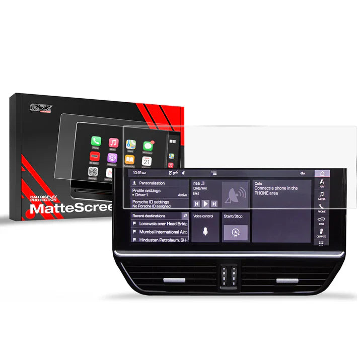 Grizz Navigation Screen Protector for Porsche Cayenne 3 (2017-2023) Anti-Fingerprint, Matt - carcar.care #1 car screen protectors in the America