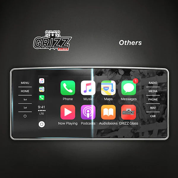 Grizz Navigation Screen Protector for Tesla Model S Plaid (2021-2024) Anti-Fingerprint, Matte - carcar.care #1 car screen protectors in the America
