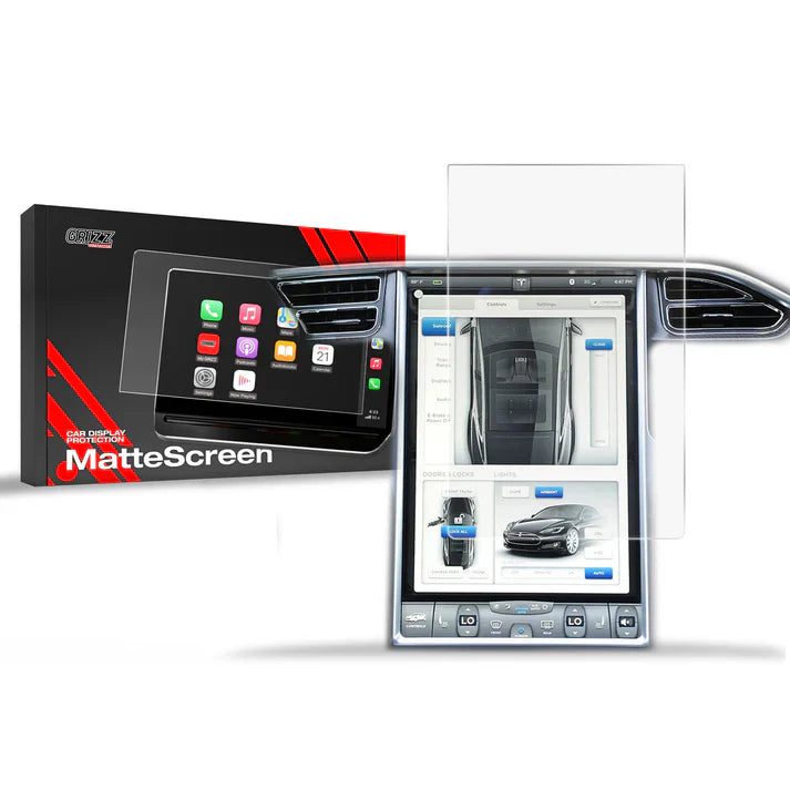 Grizz Navigation Screen Protector for Tesla Model X 12.3"(2016-2021) Anti-Fingerprint, Matte (Copy) - carcar.care #1 car screen protectors in the America