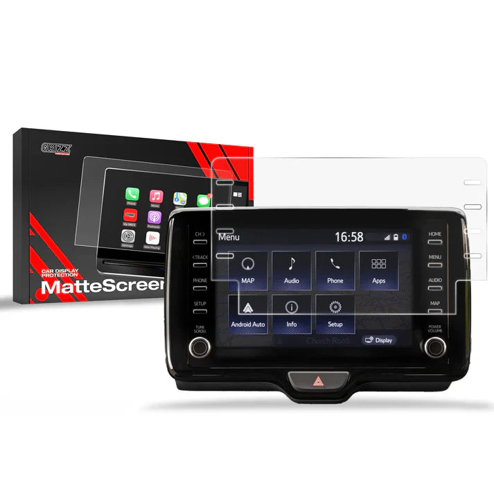 Grizz Navigation Screen Protector for Toyota Corolla 8” (2019-2022) Anti-Fingerprint, Matte - carcar.care #1 car screen protectors in the America