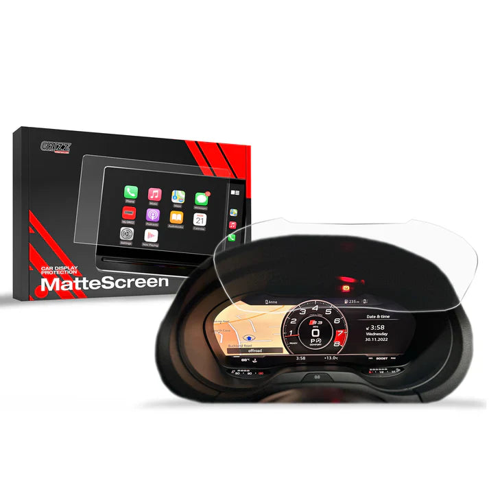 Grizz Screen Protector for Audi RS3 8V Virtual Cockpit Retrofit 12" (2012-2019) Anti-Fingerprint, Matt - carcar.care #1 car screen protectors in the America