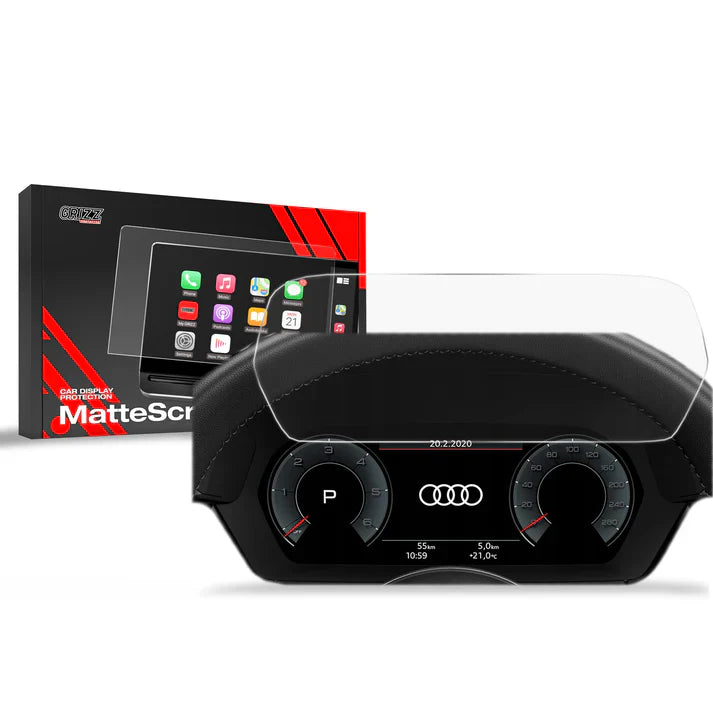 Grizz Screen Protector for Audi RS3 8Y Virtual Cockpit Plus 12.3" (2020-2024) Anti-Fingerprint, Matt - carcar.care #1 car screen protectors in the America