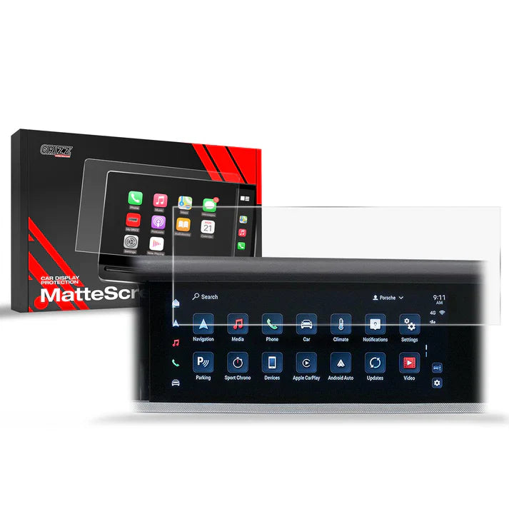 Navigation Screen Protector for Porsche Cayenne 3 12.3" (2023-2024) Anti-Fingerprint, Matt - carcar.care #1 car screen protectors in the America