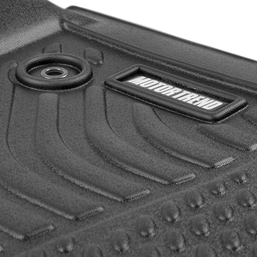 Motor Trend 3D Contour Fit Truck Floor Mats for 2015-2020 Ford F-150 Supercrew, Odorless All Weather Protection from Dirt, Debri, Mud & Moisture, Anti-Slip Full Coverage