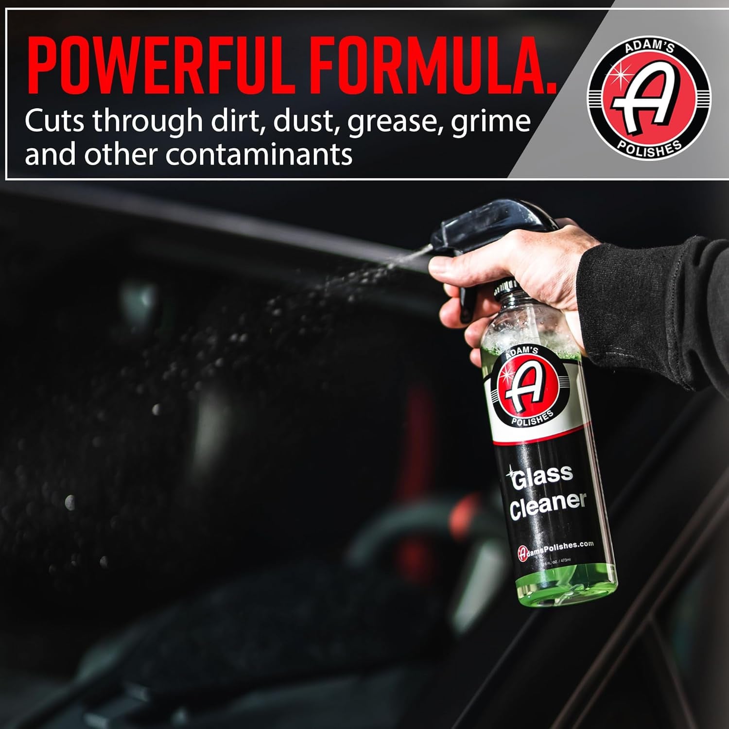 Glass Cleaner - Steak Free Car Wash Window Cleaner, All-Natural Streak Free Formula for Car Cleaning, Safe on Tinted & Non-Tinted Glass, Won'T Strip Car Wax or Coating