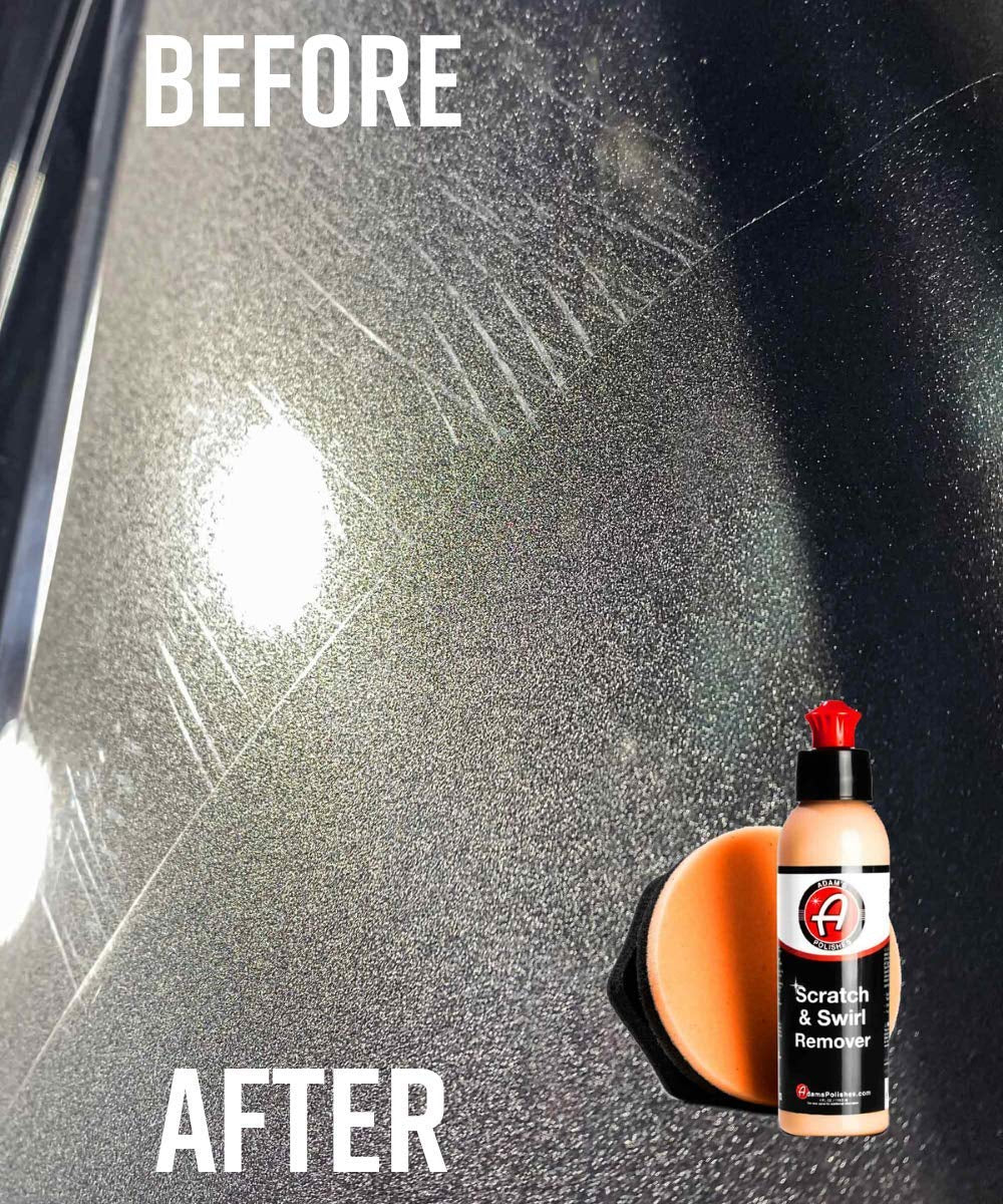 Car Scratch & Swirl Remover Hand Correction System, Remove & Restore Paint Transfer, Minor Imperfections, Oxidation, Paired with Orange Compound Correction Pad Applicator (2 Step Kit)