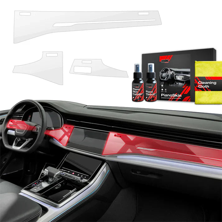 3in1 Protective Film for Audi Q7 (2018-2024) Car Interior Center Console Scratch-Resistant TPU Transparent Gloss