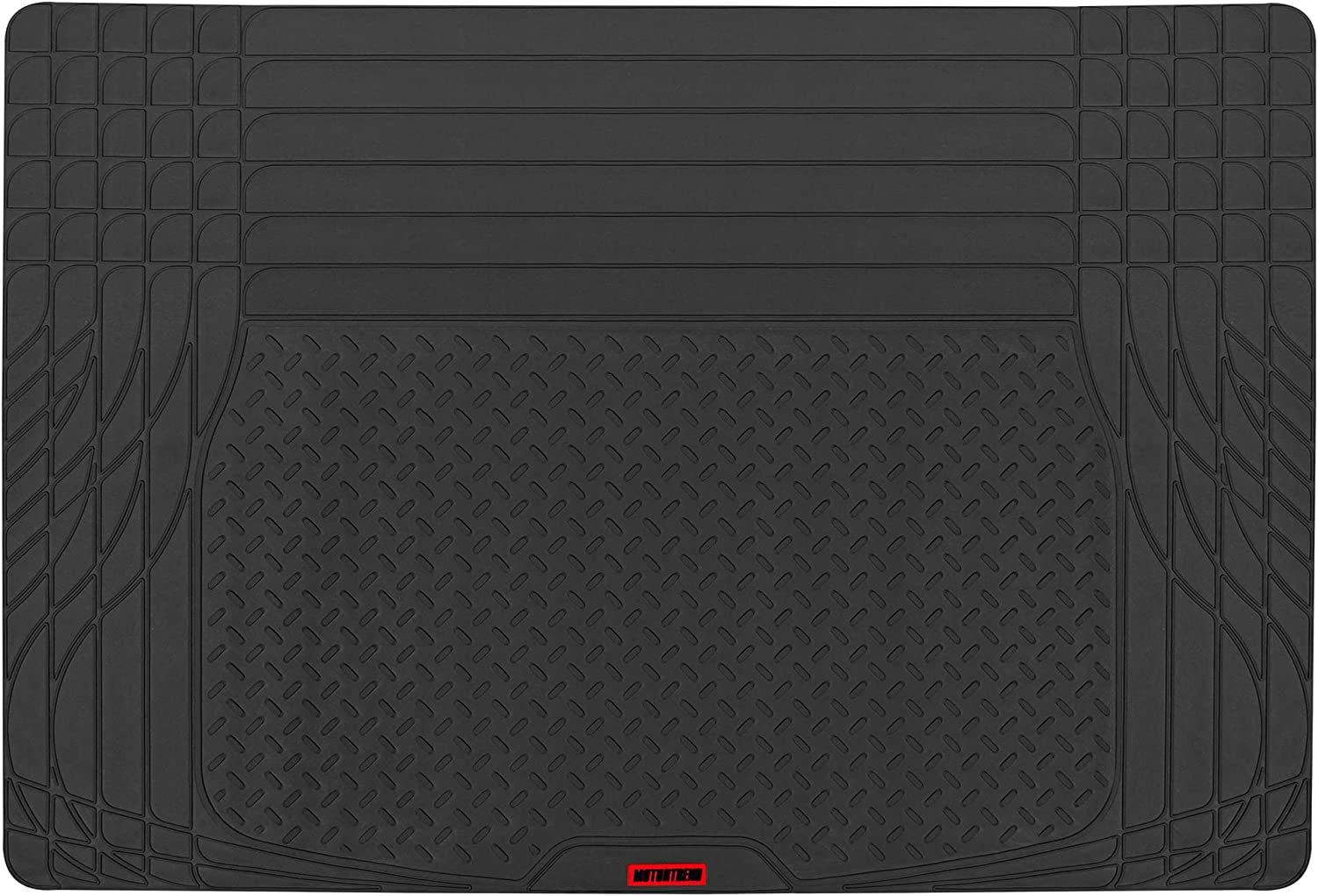 Motor Trend Flextough SUV Cargo Liner & Car Trunk Mat - Universal Trim-To-Fit All Weather Cargo Mats for Back of SUV - SUV Trunk Mat & Trunk Liner Floor Mat Cargo Cover - Trunk Cover 47.5"In X 32.2"In