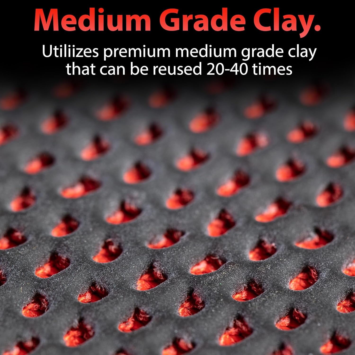 Clay Mitt - Medium Grade Clay Bar Infused Mitt | Car Detailing Glove Quickly Removes Debris from Your Paint, Glass, Wheels, & More