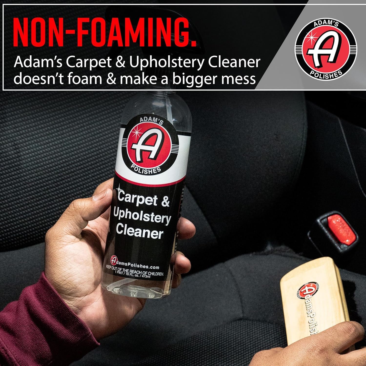 Carpet Drill Brush Combo - a Cleaning Tool Attachment for Scrubbing/Cleaning Carpet, Upholstery, Leather Seats & Chairs, Floor Mats, Trunk, Furniture, Interior Boat, RV & Accessories