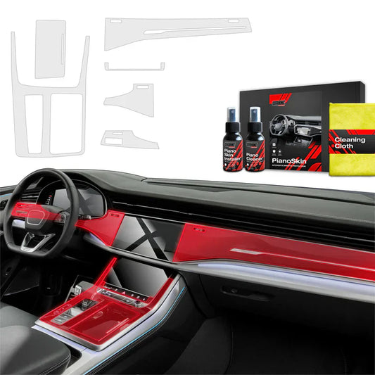 6in1 Car Interior Center Console Scratch-Resistant TPU Anti-Fingerprint Protective Film for Audi SQ7 (2018-2024) Matt