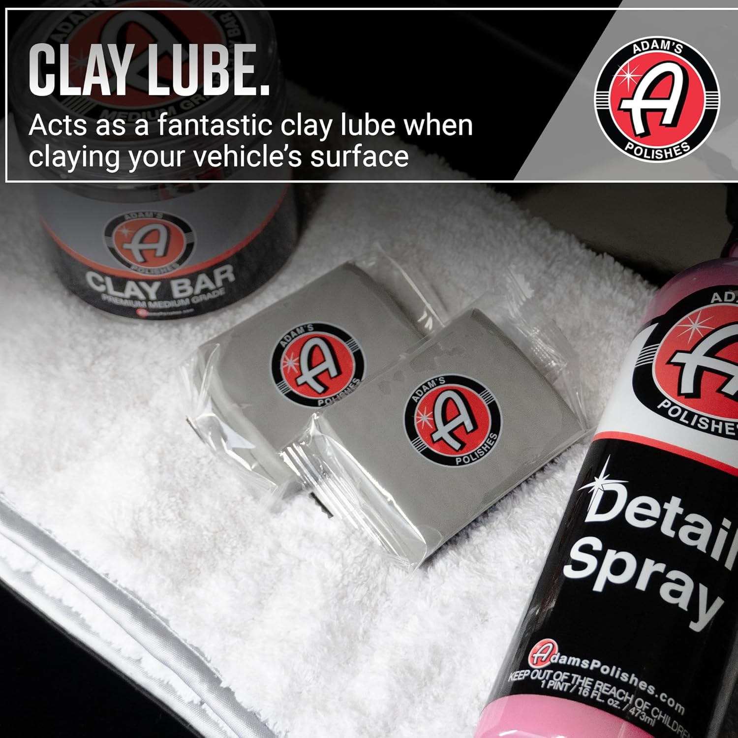 Detail Spray (16 Fl. Oz) - Quick Waterless Detailer Spray for Car Detailing | Polisher Clay Bar & Car Wax Boosting Tech | Add Shine Gloss Depth Paint | Car Wash Kit & Dust Remover