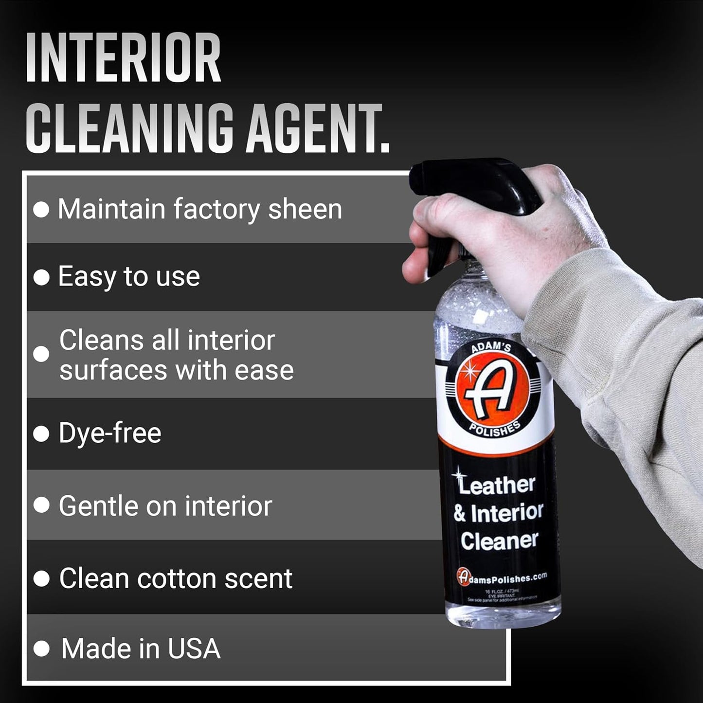 Leather & Interior Cleaner, 16Oz