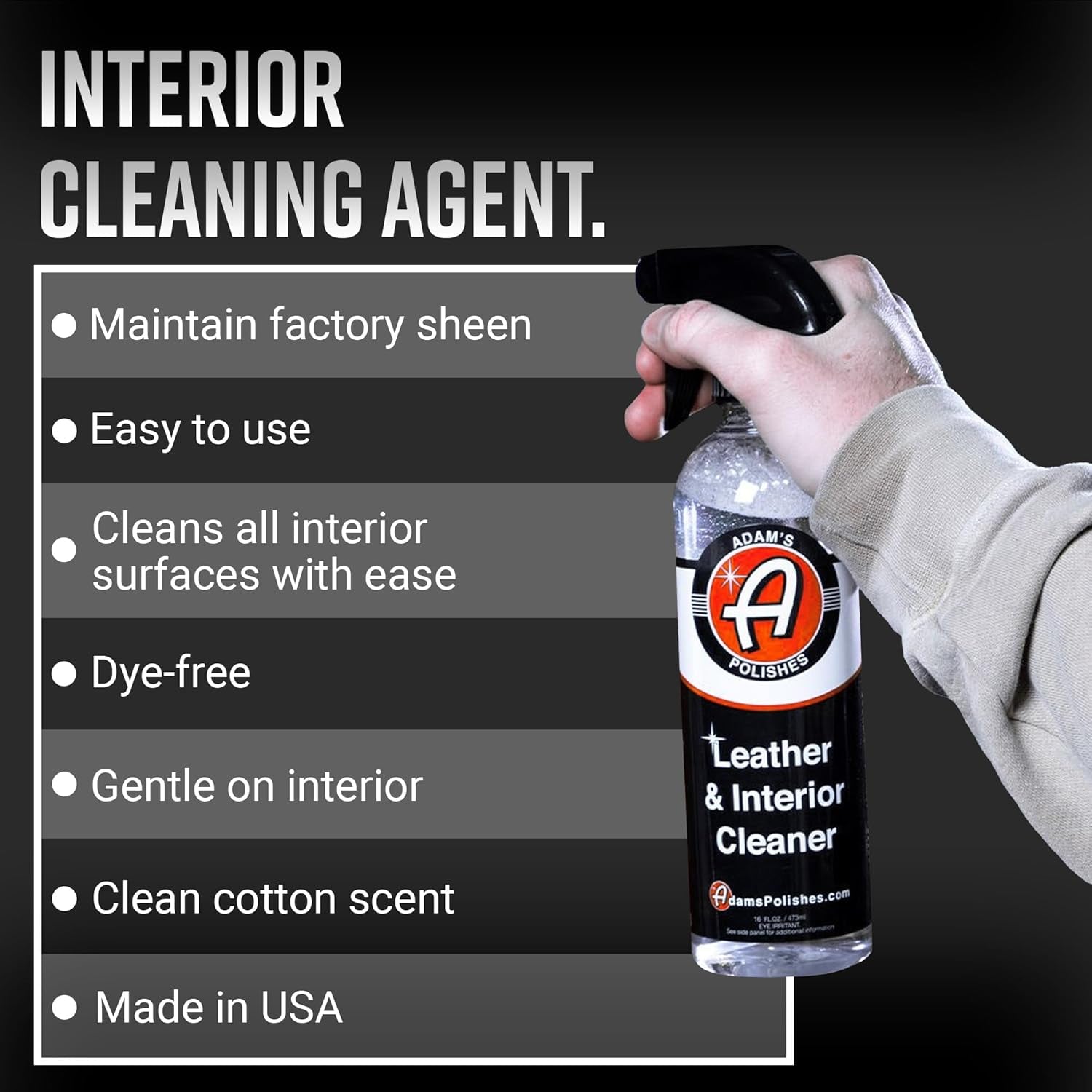 Leather & Interior Cleaner, 16Oz