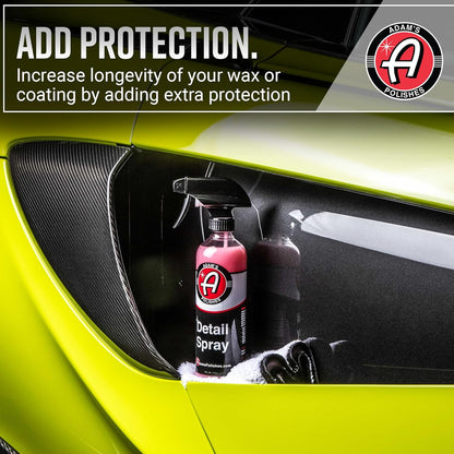 Detail Spray (16 Fl. Oz) - Quick Waterless Detailer Spray for Car Detailing | Polisher Clay Bar & Car Wax Boosting Tech | Add Shine Gloss Depth Paint | Car Wash Kit & Dust Remover