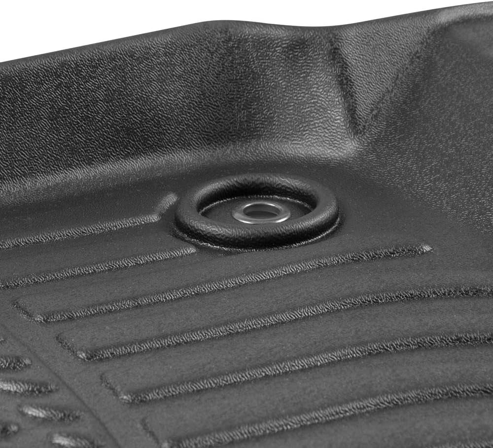Motor Trend 3D Contour Fit Truck Floor Mats for 2015-2020 Ford F-150 Supercrew, Odorless All Weather Protection from Dirt, Debri, Mud & Moisture, Anti-Slip Full Coverage