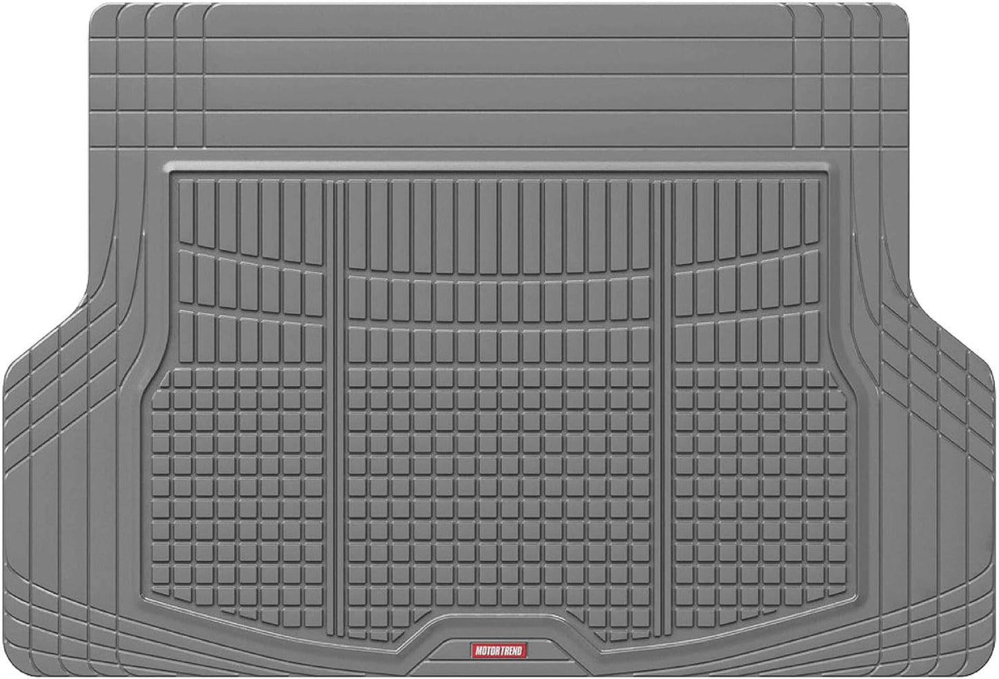 Flextough Rear Cargo Mat – Heavy-Duty Trimmable Car Trunk Mat for Back of SUV, Universal Rear Cargo Liner for SUV, Flexible Trunk Liner, Automotive Floor Mats & Cargo Liners (Gray)