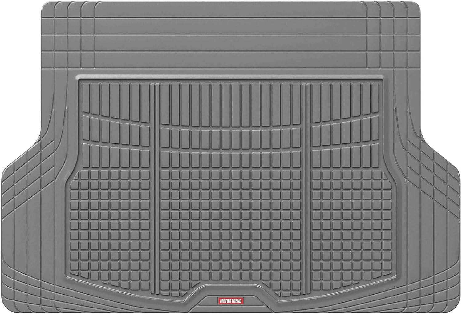 Flextough Rear Cargo Mat – Heavy-Duty Trimmable Car Trunk Mat for Back of SUV, Universal Rear Cargo Liner for SUV, Flexible Trunk Liner, Automotive Floor Mats & Cargo Liners (Gray)