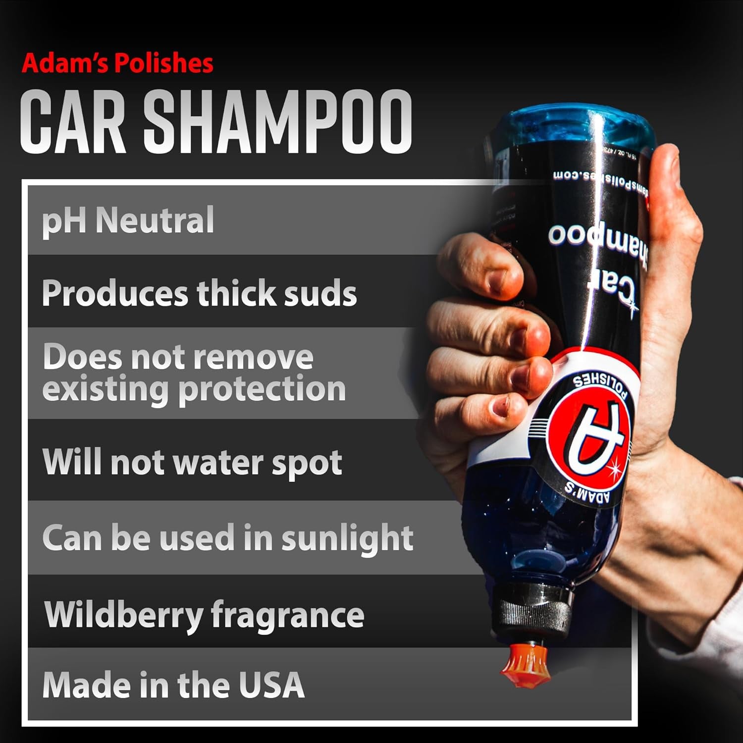 Car Wash Shampoo (Gallon) - Ph Best Car Wash Soap for Snow Foam Cannon or Gun for Pressure Washer & 5 Gallon Bucket, Powerful Safe Spot Free Cleaning Liquid Auto Detergent
