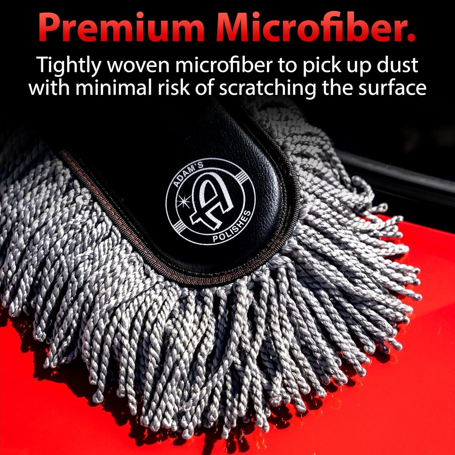 Microfiber Duster – Exterior Soft Premium Large Car Duster Kit Extendable Handle with Long Pole, Safe on Paint & Removes Dust, Pollen, Dirt, Cotton, Hair & More