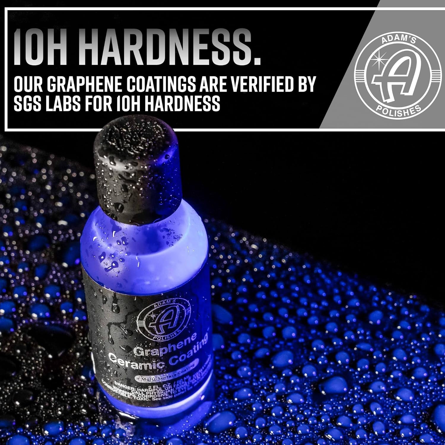 UV Graphene Ceramic Coating - 10H Ceramic Coating for Cars W/UV Glow Technology | 7+ Years of Protection | Apply after Car Wash Clay Bar Car Buffer Polisher | Boat RV Motorcycle