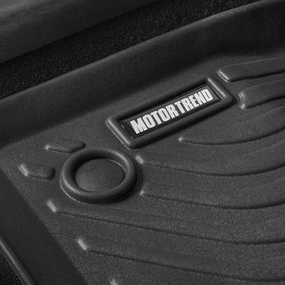 Motor Trend 3D Contour Fit Front & Rear Floor Mats for 2017-2024 Tesla Model 3 Liners, Odorless All Weather Protection