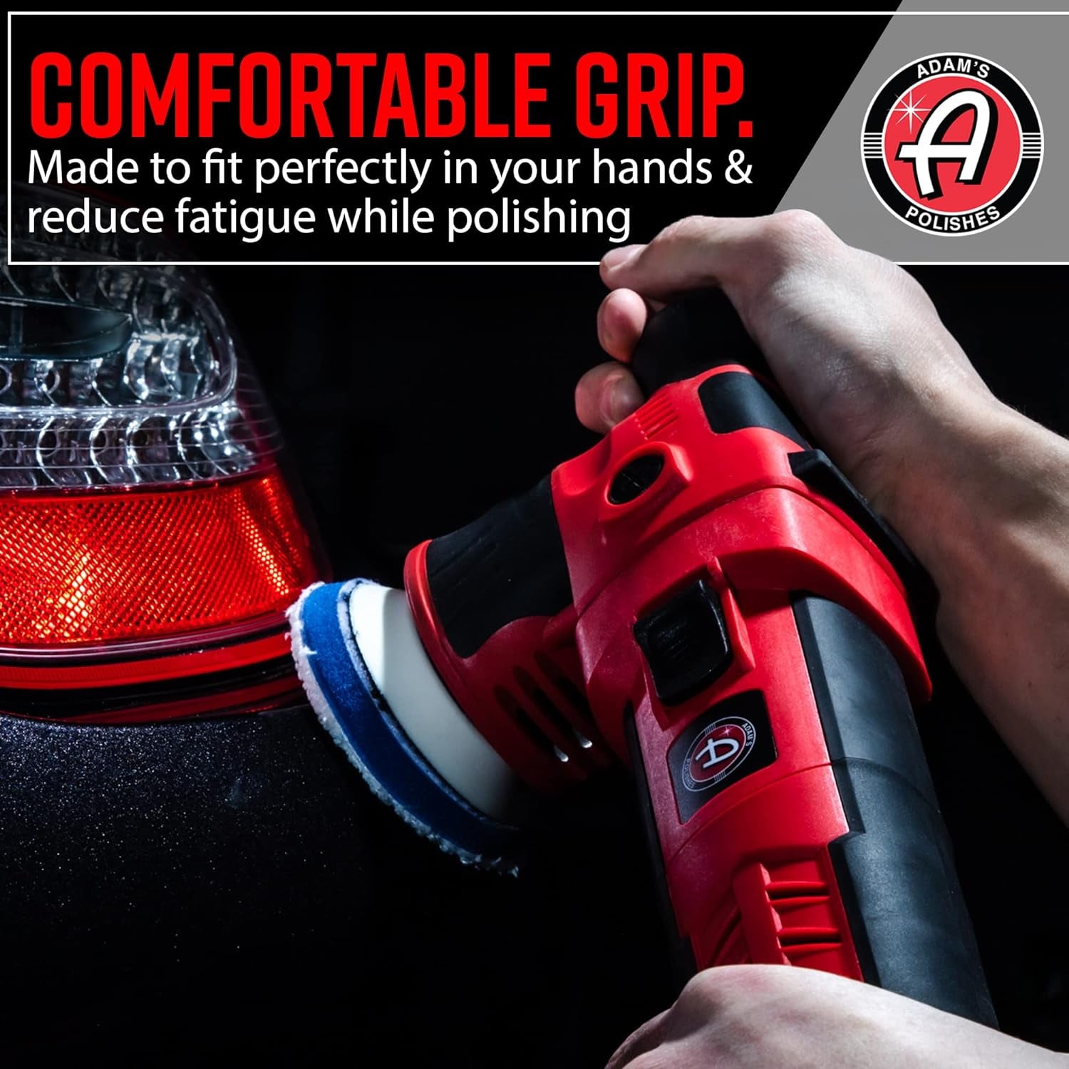 SK Pro 12Mm Car Polisher Kit (10 Item) - Professional Dual Action Polisher for Car Detailing - Paint Correction, Waxer Buffer DA Polisher - Variable Speed Car Polisher System
