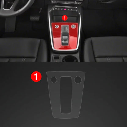 Car Interior Center Console Scratch-Resistant TPU Anti-Fingerprint Protective Film for Audi RS3 8Y (2020-2024) Matt