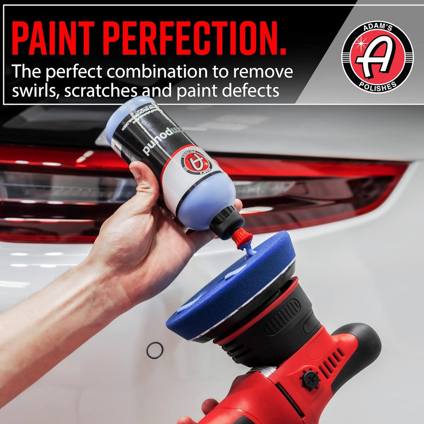 9Mm Dual Action Car Polisher (Polishing Kit) - Buffer Car Scratch Remover for Car Detailing | Includes Polish, Compound & Pads