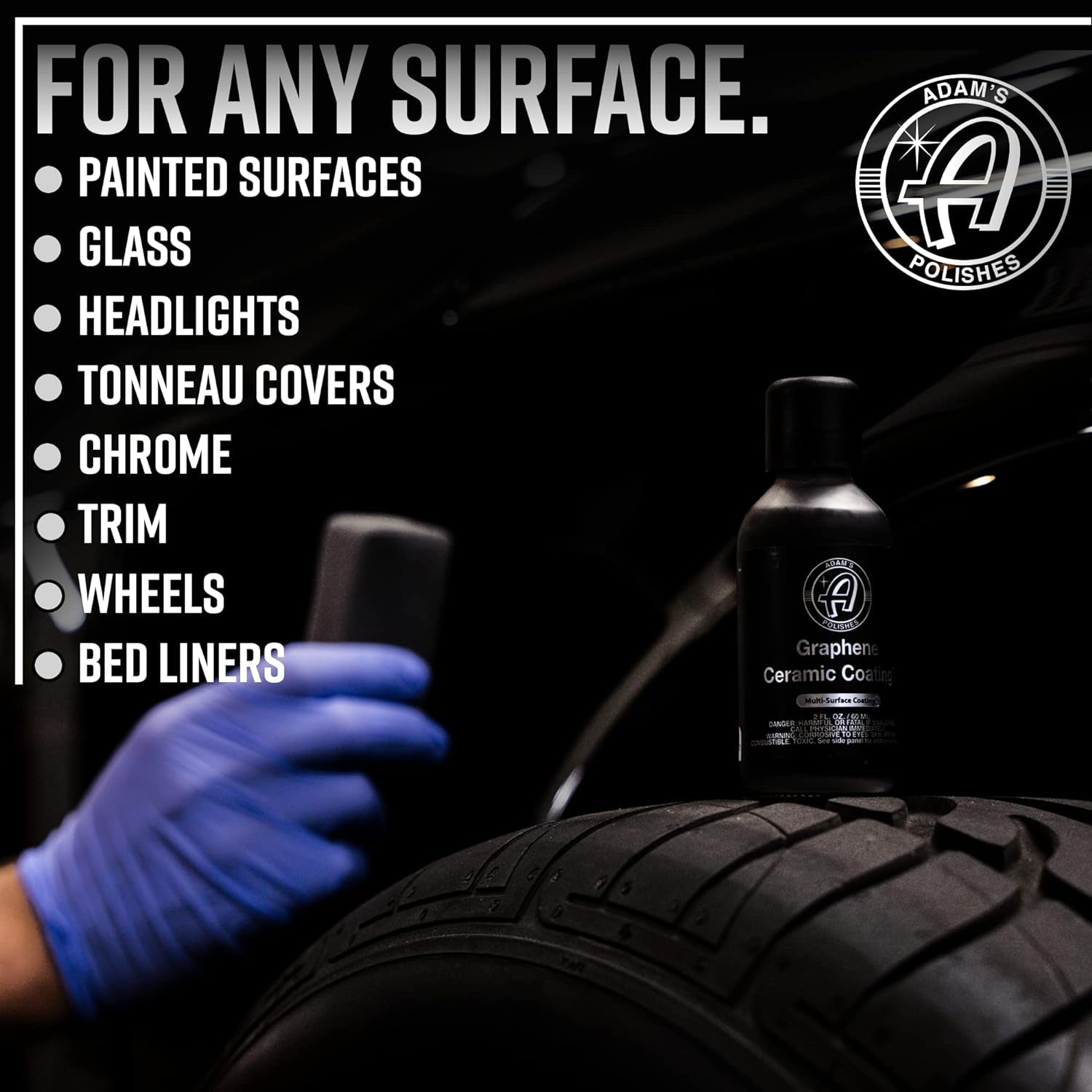 UV Graphene Ceramic Coating - 10H Ceramic Coating for Cars W/UV Glow Technology | 7+ Years of Protection | Apply after Car Wash Clay Bar Car Buffer Polisher | Boat RV Motorcycle