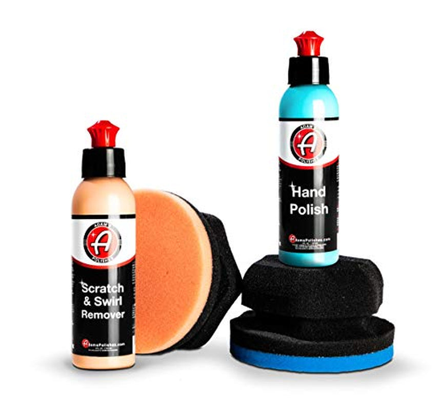 Car Scratch & Swirl Remover Hand Correction System, Remove & Restore Paint Transfer, Minor Imperfections, Oxidation, Paired with Orange Compound Correction Pad Applicator (2 Step Kit)